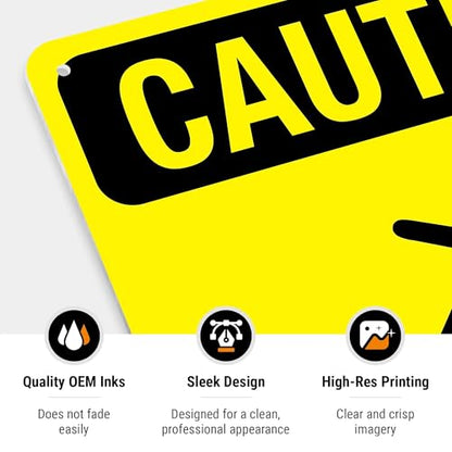 Caution Cleaning in Progress Floor Slippery When Wet OSHA Sign, - size: 10x14