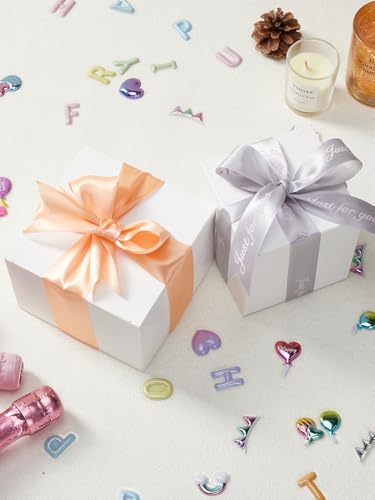 Eupako Gift Boxes 4x4x4 50 Pack White Kraft Paper Box with Lids - color: 4x4x4"_50 Pack_White