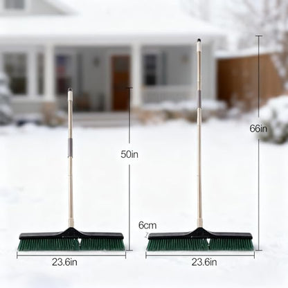 Eyliden Heavy Duty Push Broom 24" with 66" Long Handle