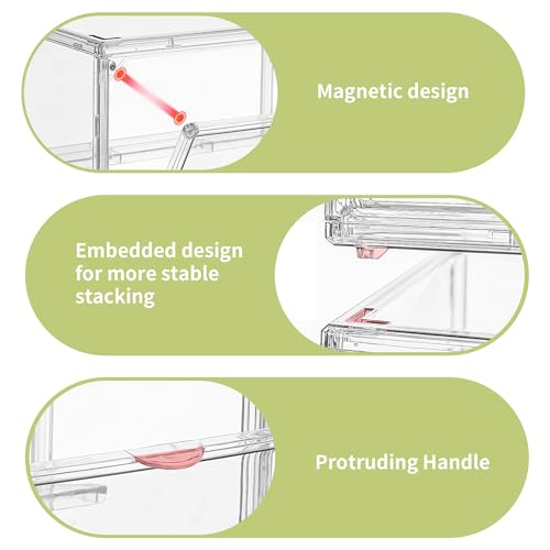 Acrylic Display Case for Collectibles, 3 Tier Figure Display Box - size: S-1pcs
