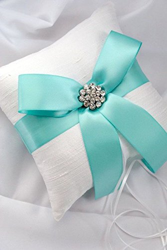 Ribest Aqua Double Faced Satin Ribbon, 3/8 Inch Continuous 50 Yards - color: Aqua, size: 3/8 Inch × 50 Yard