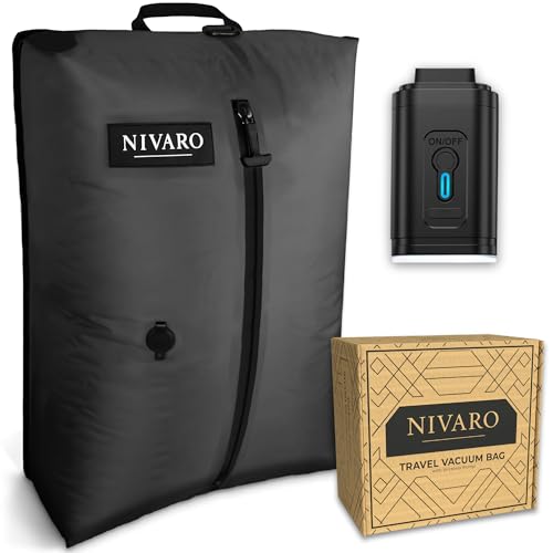 Travel Vacuum Compression Bags | Large 30L 1-Pack | Waterproof & Reusable | Space Saver Bags for Luggage | Wireless Pump Included - size: 1 Pack