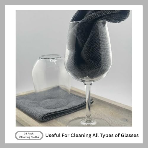 Microfiber Cleaning Cloth for Kitchen & households, Towels for Cars. - color: Gray