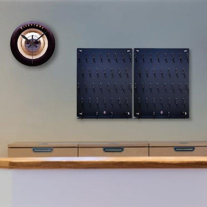 Key Hooks Board With 30 Hooks for Garage, Car Dealer, Office, Real Estate