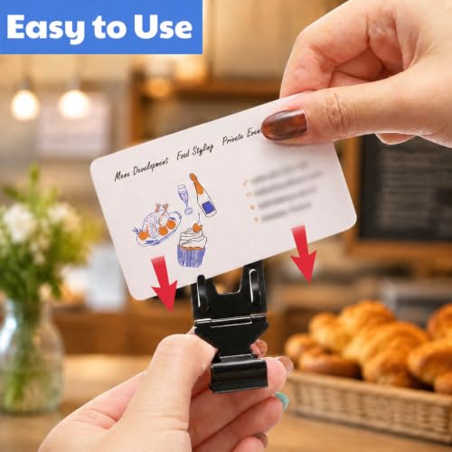 30 Pcs Pop Clip Sign Stand Holder, 270° Rotatable Price Tag Clips