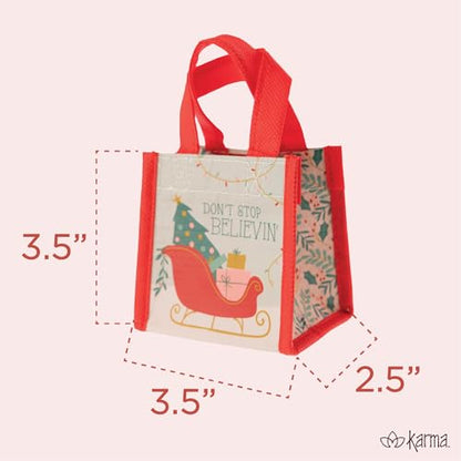 Karma Tiny Reusable Gift Bags, Tote Bag and Gift Bag with Handles, Perfect for Birthday Gifts and Party Bags RPET 1 Hedgehog - color: Cat