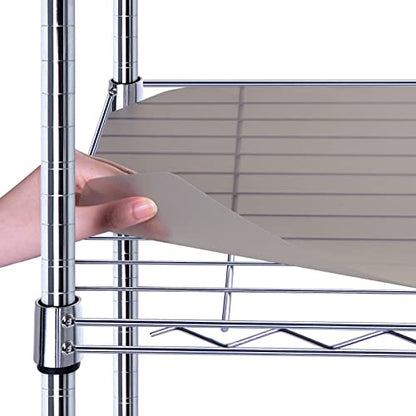 BRIAN & DANY Wire Shelf Liner, Set of 10, 13.4" x 23.2" Charcoal - color: Charcoal, size: 13.4" x 23.2",10pcs