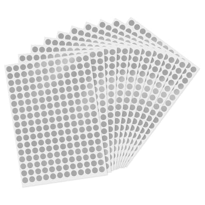 2040 Pcs Dot Stickers 0.4" Color Coding Labels, Grey - color: Grey