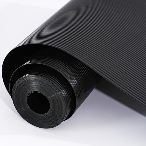 Shelf and Drawer Liner for Kitchen Cabinet Non-Adhesive 12IN x 10FT - color: Black, size: 12"W x 120"L