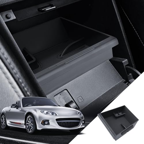 for Mazda MX-5 Center Console Organizer 2006-2014 Mazda MX-5 Miata NC Accessories Armrest Tray Middle Storage Box Insert Container Durable ABS Plastic - size: for 2006-2014 Mazda MX-5 Miata NC
