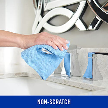 Quickie Microfiber Cleaning Cloth 14 x 14 Inches Blue Pack of 288 Washable and Reusable Ideal for Multi-Surface Indoor/Outdoor Dusting and Polishing - size: 14 inch x 14 inch (Pack of 12), style: 24 Pack