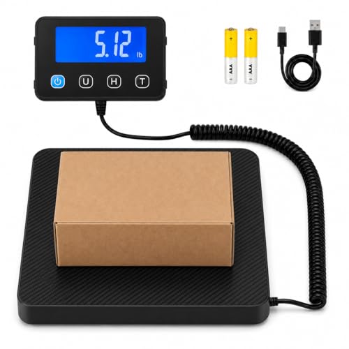 Digital Shipping Scale, Postal Scale, 220 lb, 0.1 oz, Remote Display - color: 220 lbs