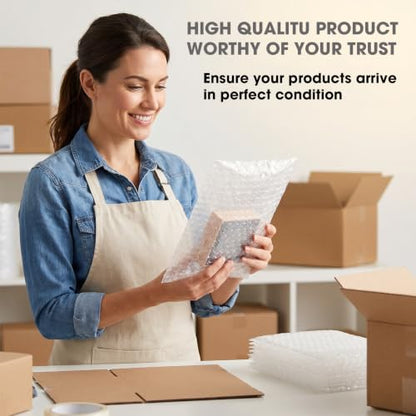 500Pcs Small Bubble Pouches Wrap, 3.15"x4" Clear Bubble Out Bag for Packing - size: 3.15"x4"