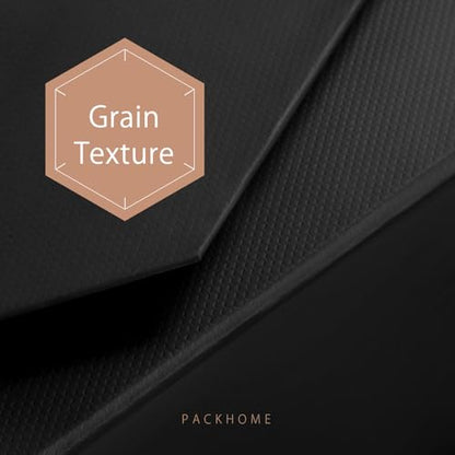 PACKHOME 6 Black Gift Boxes 9x6.5x3.8in with Magnetic Lids - color: 9x6.5x3.8 Inch-Black-Pack of 6