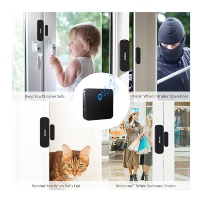 SECRUI Wireless Door Chime for Home Door Opening & Business Entering - size: 1 sensor 1 receiver