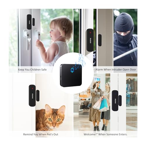 SECRUI Wireless Door Chime for Home Door Opening & Business Entering - size: 2 sensor 1 receiver