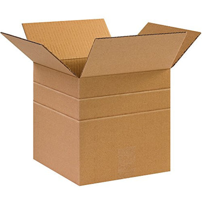 Tape Logic Shipping Boxes Multi-Depth 10"L x 10"W x 10"H, 25-Pack | Corrugated Cardboard Box for Packing, Moving and Storage - size: 10 x 10 x 10"