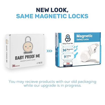 Baby Proof Me Baby Proofing Magnetic Child Safety Cabinet Locks, 36-Pack - size: 36 Locks + 9 Keys