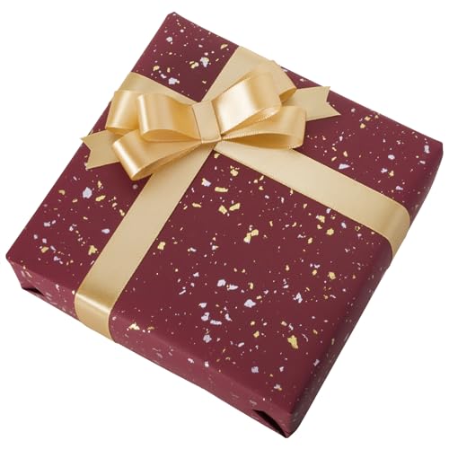 1 Inch Gold Ribbon 50Yards – Perfect for Gift Wrapping - color: Gold, size: 1"
