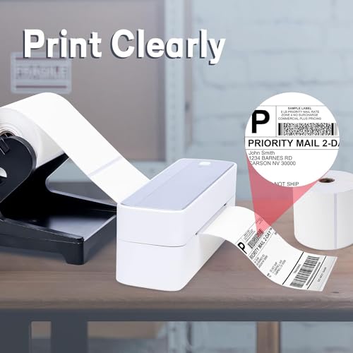 ASprink 4"x6" Thermal Shipping Address Labels - Thermal Labels 4"x6" for Label Printer - Address Label Paper Compatible with MUNBYN, Rollo, and Other Thermal Printer, 1 Pack(500 Roll/Pack) - size: 4*6*500