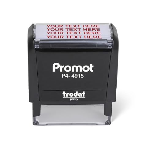 Promot 4-Line Custom Stamp- Personalized Name & Address Stamp (Extra Large) - size: Extra Large