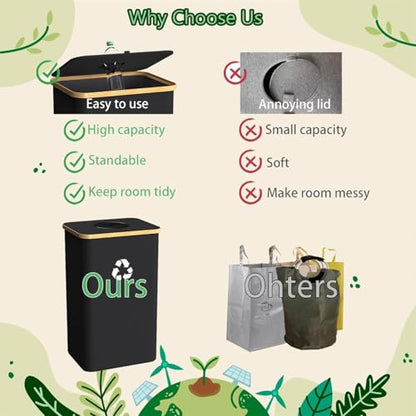 Recycling Bin for Kitchen Indoor Home, Large 100L/ 26 Gallon Recycle Bin with Lid Removeable Reusable Inner Bag Bottle Can Glass Waste Plastice Stickers (Gray, 26 Gallon) - size: Gray-26Gallon