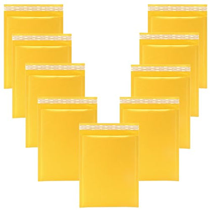 Kraft Bubble Mailers 5x8 Inch 12 Pack (Yellow) - size: 5x8 Inch