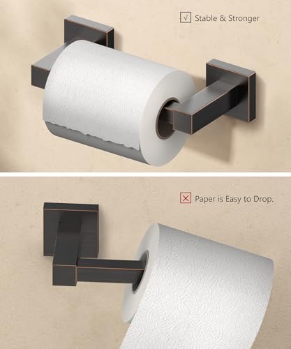 FORIOUS Commercial Toilet Paper Holder Wall Mount Bathroom Tissue Holder - color: Oil Rubbed Bronze