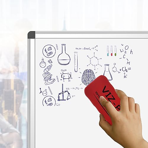 VIZ-PRO Dry Erase Board/Wall Mounted Whiteboard, 36 x 24 Inches - size: 36"W x 24"H
