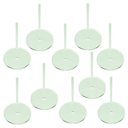 LITKO 50mm Round Flight Stands | Compatible with Warhammer 40K | Clear - size: 50mm