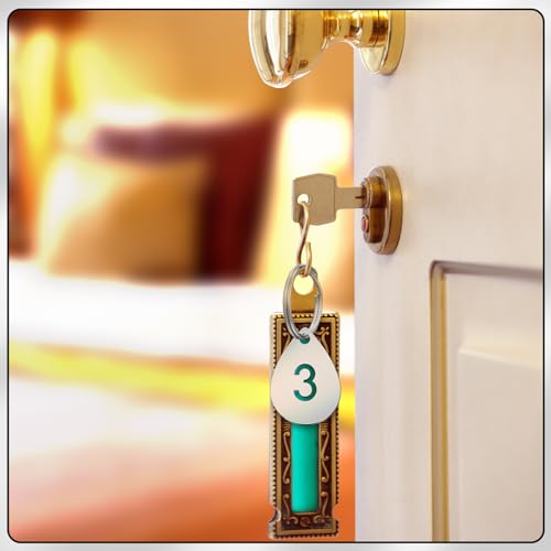 Yaocom 50 Pcs Hollowed Stainless Steel Number Tags - style: Drop, 1-50