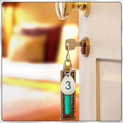 Yaocom 50 Pcs Hollowed Stainless Steel Number Tags - style: Drop, 1-50