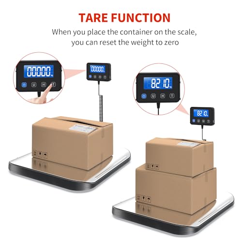 KKZ Shipping Scale, 440 LB Heavy Duty Postal Scale for Packages
