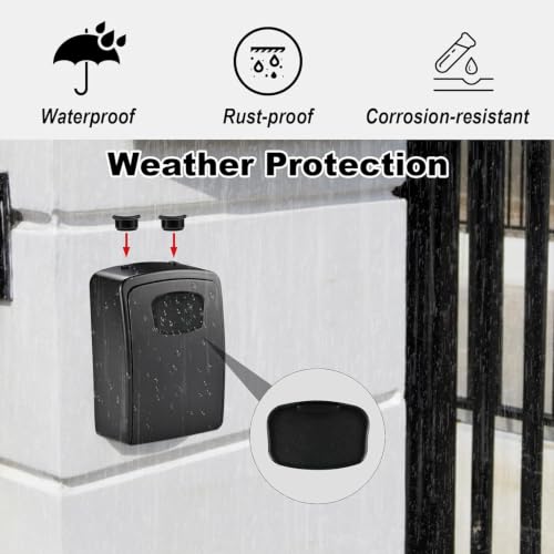 XXL Large Key Lock Box, 5.5"x4.1"x2.1", Upgraped Material