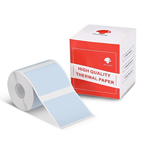 Phomemo Blue Labels, 1.57"x1.18" M110/M100/M220/M108 Thermal Sticker Paper - color: Blue, size: 1.57"x1.18"