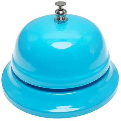 WEKOILCall Bell Desk Service Ding Bell for Restaurant Hotel Room Kitchen Party Office Receptionist Elderly Teachers Chef Large Cute Bell Whole Blue,3.3 inch - color: Whole Blue