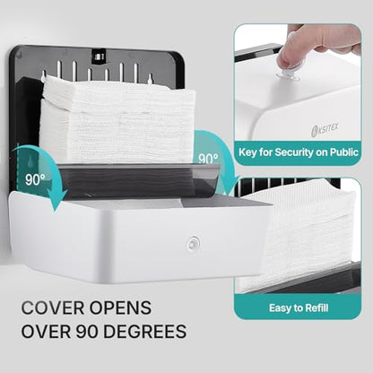 Paper Towel Dispenser Holder Wall Mount - color: Ks-5853-w