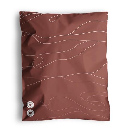 Poly Mailers 10x13-25 Pack Biodegradable Shipping Bags for Clothes - Impack Self-Seal Waterproof Thick Mailing Envelope for Accessories & Clothing - Tidal Terracotta - color: Tidal Terracotta, size: 10"x13" (25 pack)