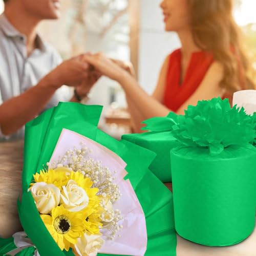 Jkopsnr 100 Sheets Green Tissue Paper 20x14 Inches - color: Green, size: 14x20