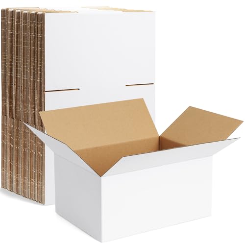 Famagic 8x6x4 Shipping Boxes Small for Packing & Business, 10 Pack, White - color: White, size: 8x6x4 inch