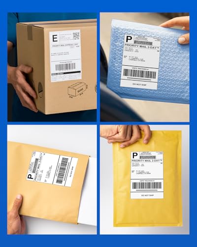 4x6 Thermal Shipping Labels Replace for Rollo, Zebra, Nelko, MUNBYN, JADENS - size: Roll 2500 Shipping Labels