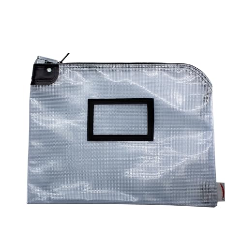 Lockable Document Pouch, Semi-Clear, 11 x 15 Inch - color: Semi-Clear