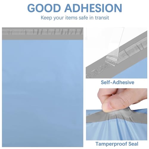 Metronic Poly Mailers 10x13 100PC Shipping Bags Envelopes for Clothing - color: Blue, size: 10x13 100PC