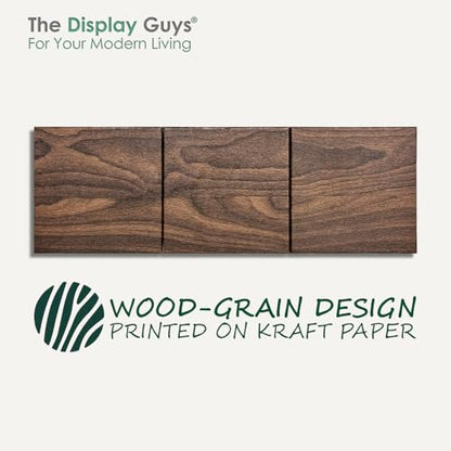 TheDisplayGuys 24-pack Cardboard Gift Boxes w. Velvet Jewelry Insert & Lids - color: Wood-Grain