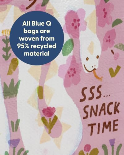 Blue Q Handy Tote Bag - Funny Reycled & Reusable Tote Bag - color: Sssnacks