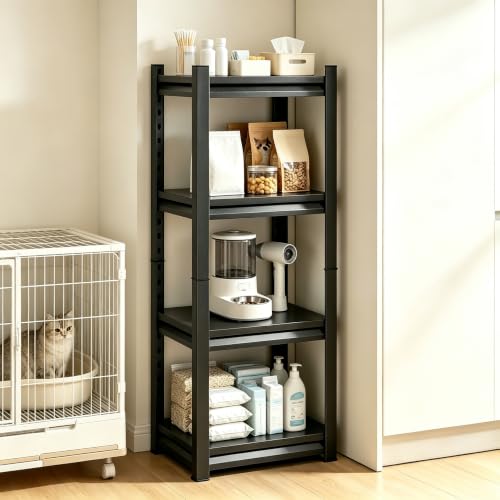 Metal Kitchen Storage Shelves, 4-Tier Heavy Duty Shelving Unit - size: 4-Tier 54"Hx 15.75"W x11.8"D