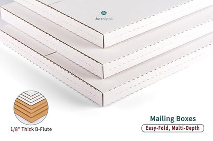 9x6x1 Inch Shipping Boxes for DVDs, CDs, Books Mailing, 50 Pack - color: Brown
