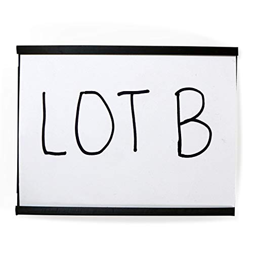SmartSign (10-Pack) Magnetic C Channel Card Label Holders - 3" x 4" Metal Racks and Shelf Label Holders with Paper Inserts - size: 3" x 4" pack of 10