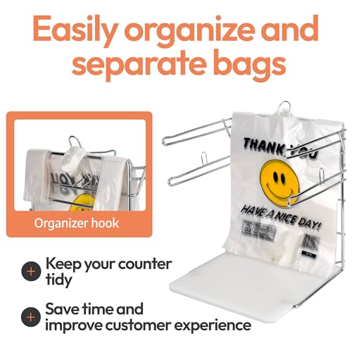 Grocery Bag Holder, 2-Pack Plastic Bag Holder Stand