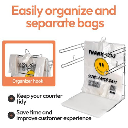Grocery Bag Holder, 2-Pack Plastic Bag Holder Stand